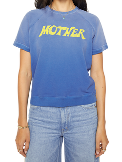 MOTHER Concert Logo Crew Neck Cotton T-Shirt, Mother Swirl, Mother Swirl