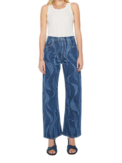 MOTHER The Lasso Sneak Wide Leg Jeans, Twist Of Fate, Twist Of Fate