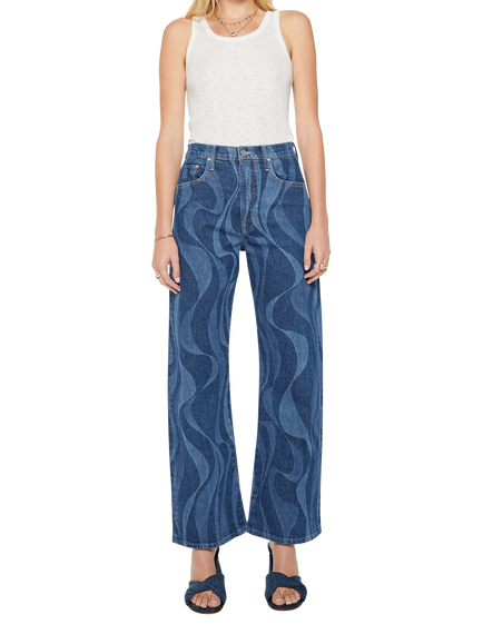 MOTHER The Lasso Sneak Wide Leg Jeans, Twist Of Fate, Twist Of Fate