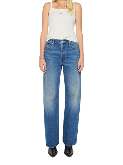 MOTHER Dodger Slouchy Fit Straight Leg Jeans, Green Thumb, Green Thumb
