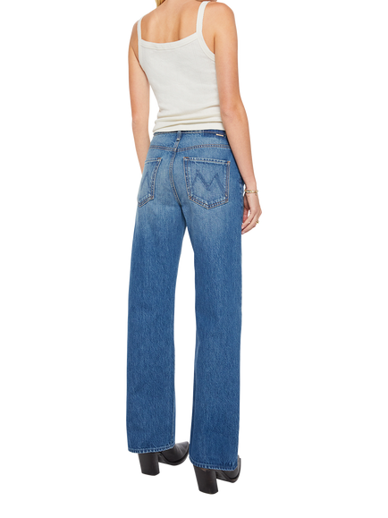 MOTHER Dodger Slouchy Fit Straight Leg Jeans, Green Thumb - view 2, Green Thumb