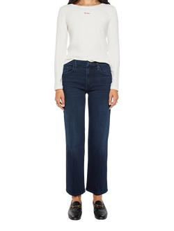MOTHER Wide Straight Leg Ankle Jeans, Chip On My Shoulder, Chip On My Shoulder