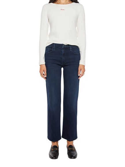 MOTHER Wide Straight Leg Ankle Jeans, Chip On My Shoulder, Chip On My Shoulder