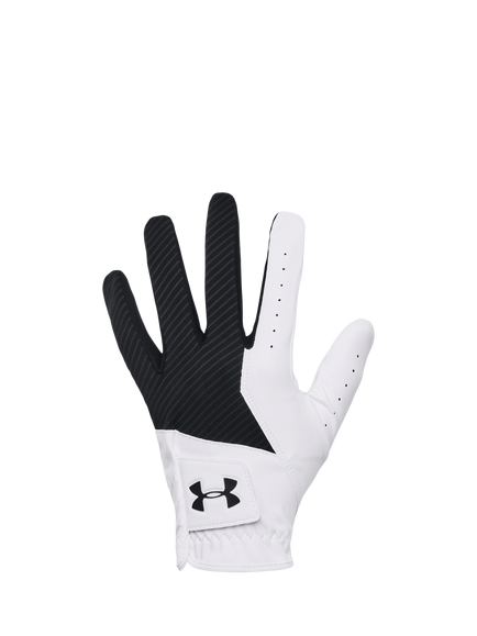 Under Armour Colour Block Sports Gloves, Black / White, Black / White