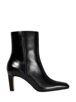 Dune London Ovation Leather High Heel Ankle Boots, Black