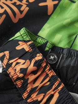 NAME IT Kids' Minecraft Swim Shorts, Black - view 2, Black