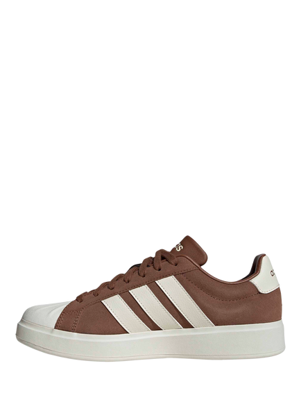 adidas Street Talk Lace Up Trainers, Brown Multi - view 2, Brown Multi