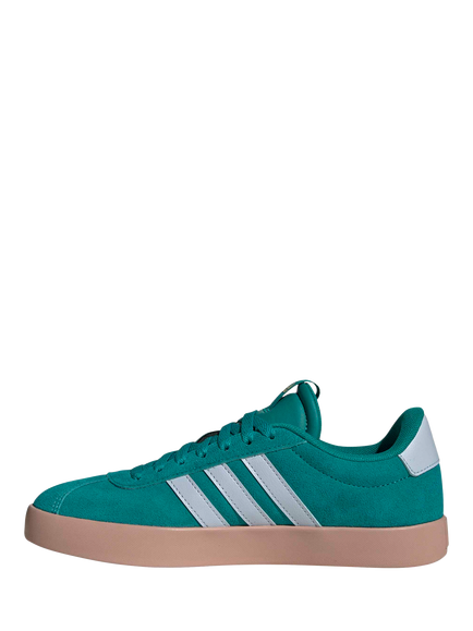adidas VL Court 3.0 Trainers, Green/Sky - view 2, Green/Sky