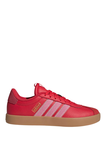 adidas VL Court 3.0 Trainers, Red/Pink, Red/Pink