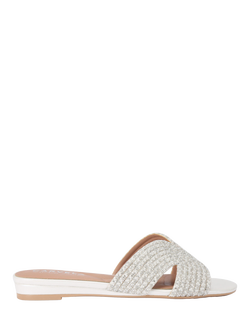 Carvela Gala Jewel Mule Sandals, White, White