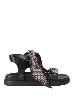 Carvela Sorrento Scarf Strappy Sandals, Black, Black