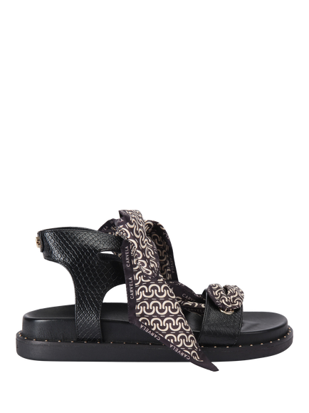 Carvela Sorrento Scarf Strappy Sandals, Black, Black