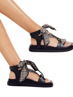 Carvela Sorrento Scarf Strappy Sandals, Black - view 2, Black