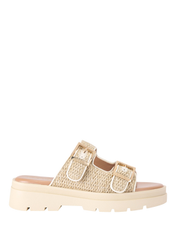 Carvela Bormio Buckle Sandals, Beige Combination, Beige Combination