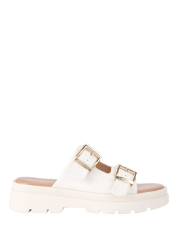 Carvela Bormio Buckle Sandals, White, White