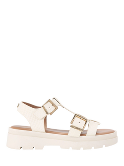 Carvela Bormio Buckle Strappy Sandals, Natural Putty, Natural Putty