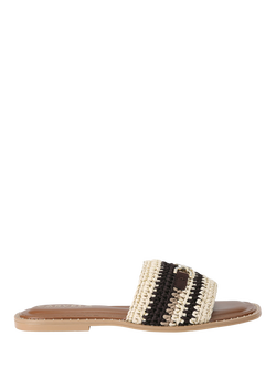 Carvela Nola Braided Mule Sandals, Black/Multi, Black/Multi