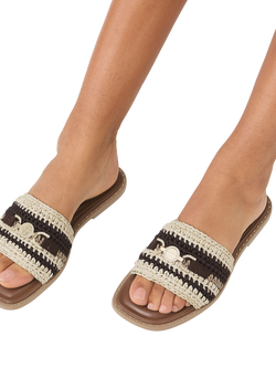 Carvela Nola Braided Mule Sandals, Black/Multi - view 2, Black/Multi