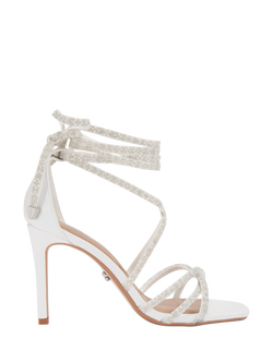 Carvela Paparazzi Embellished Open Toe Strappy Sandals, White, White