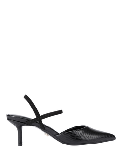 Carvela Pastello Point Toe Kitten Heel Court Shoes, Black, Black