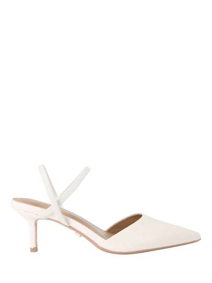 Carvela Pastello Point Toe Kitten Heel Court Shoes, Natura, Natural