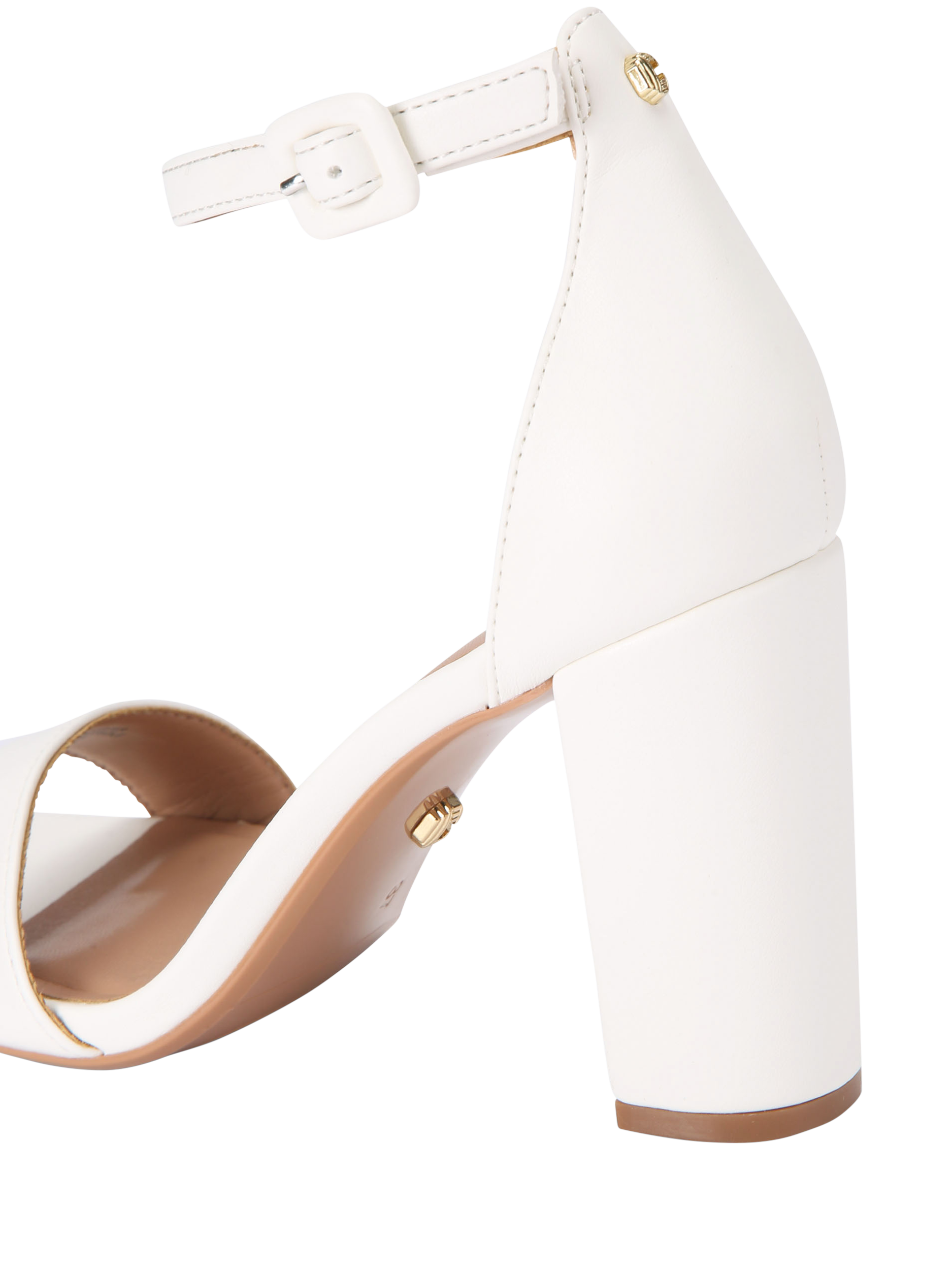 Product image 3 of 4, which shows Carvela Regatta Block Heel Sandals, White, 3