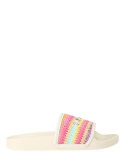 Carvela Sicily Raffia Sliders, Multi, Multi