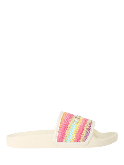Carvela Sicily Raffia Sliders, Multi, Multi