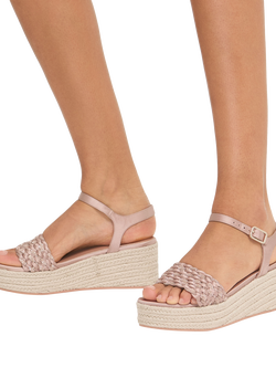 Carvela Treccia Flatform Sandals, Pink - view 2, Pink