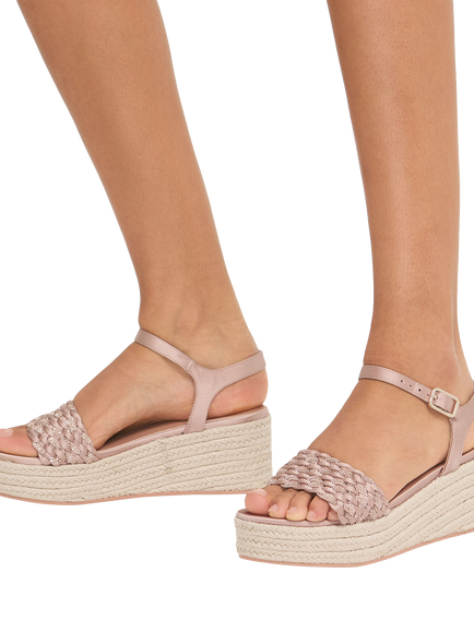 Carvela Treccia Flatform Sandals, Pink - view 2, Pink