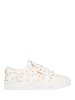 Carvela Daze Daisy Jewel Trainers, White, White