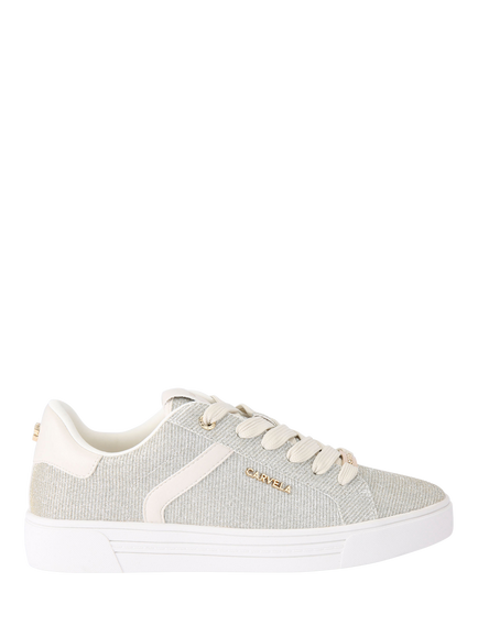 Carvela Daze Fabric Trainers, Gold, Gold