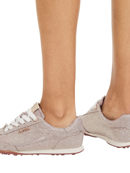 Carvela Martina Lace Up Trainers, Taupe - view 2, Taupe