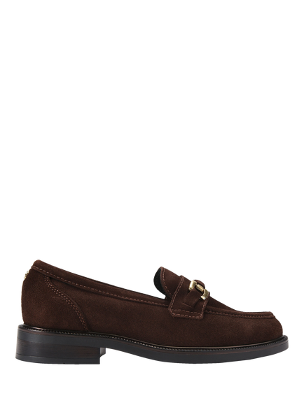 Carvela Noto Suede Loafers, Brown Mid