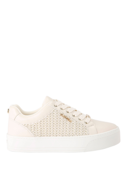 Carvela Sardinia Woven Panel Trainers, Natural Cream