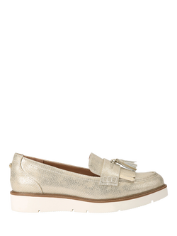 Carvela Sky Tassel Loafers, Gold, Gold