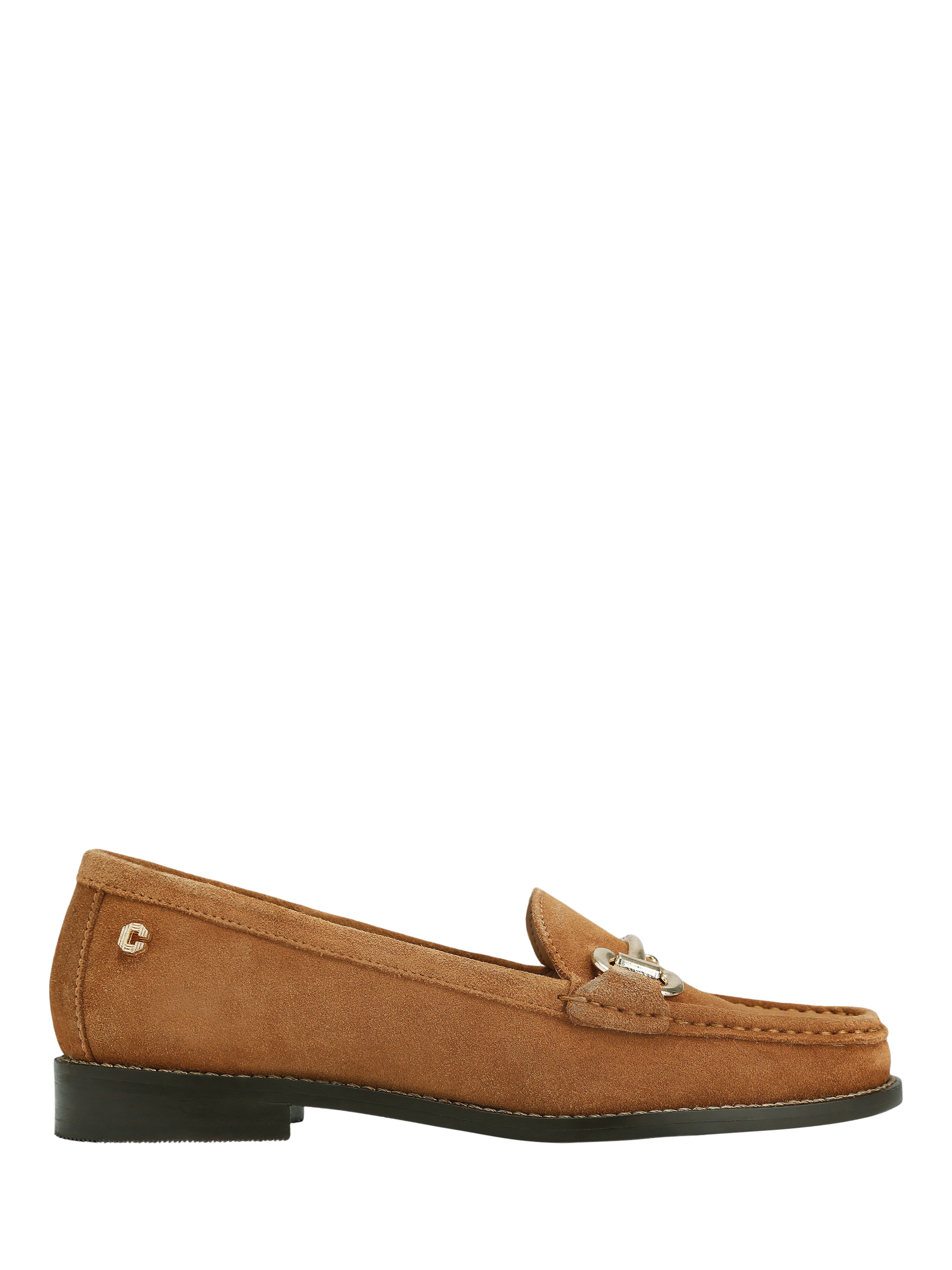 Product image 1 of 3, which shows Carvela Snap Suede Slip On Loafers, Brown Mid, 3