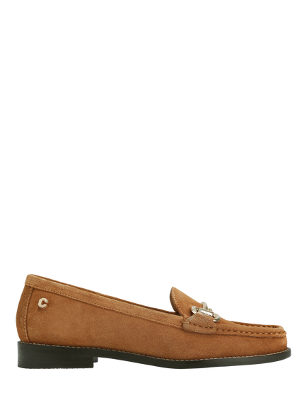 Carvela Snap Suede Slip On Loafers, Brown Mid, Brown Mid