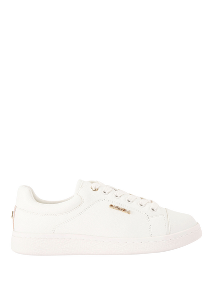 Carvela Soara Lace Up Trainers, White, White