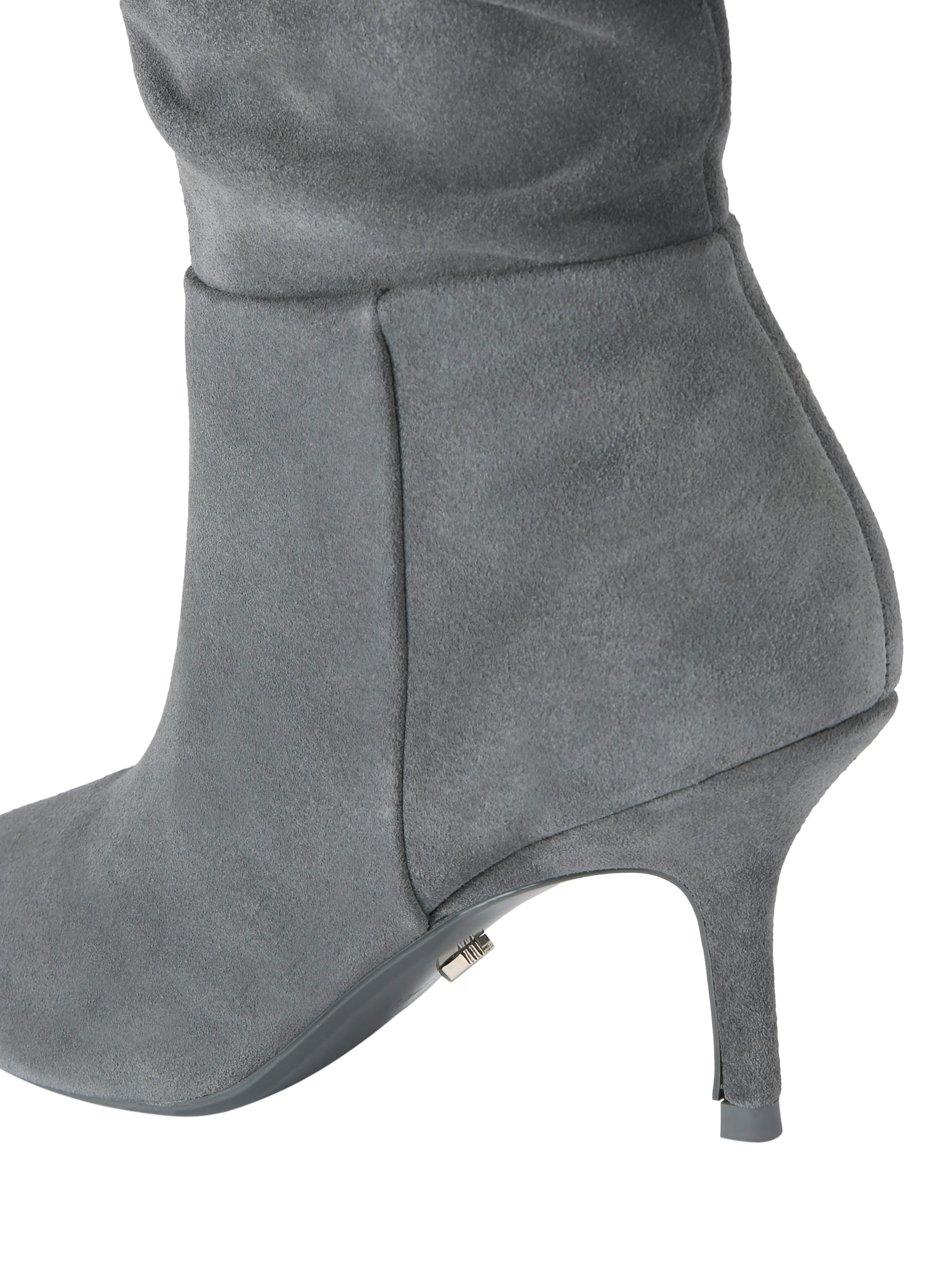 Product image 5 of 5, which shows Carvela Spirit Slouch Suede Knee High Boots, Grey Mid, 3