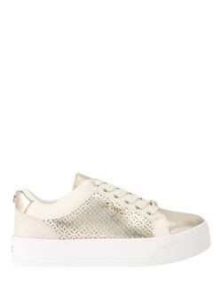 Carvela Statement Laser Trainers, Gold, Gold