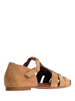 Anonymous Copenhagen Lain Suede Strappy Sandals, Scirocco - view 2, Scirocco