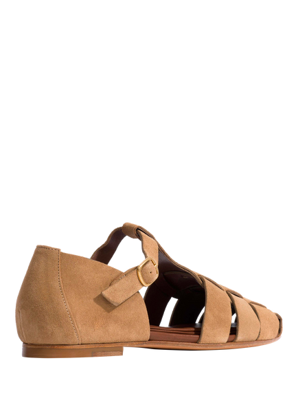 Anonymous Copenhagen Lain Suede Strappy Sandals, Scirocco - view 2, Scirocco