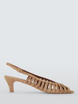 Anonymous Copenhagen Carminho 40 Leather Stiletto Heel Sandals, Scirocco, Scirocco