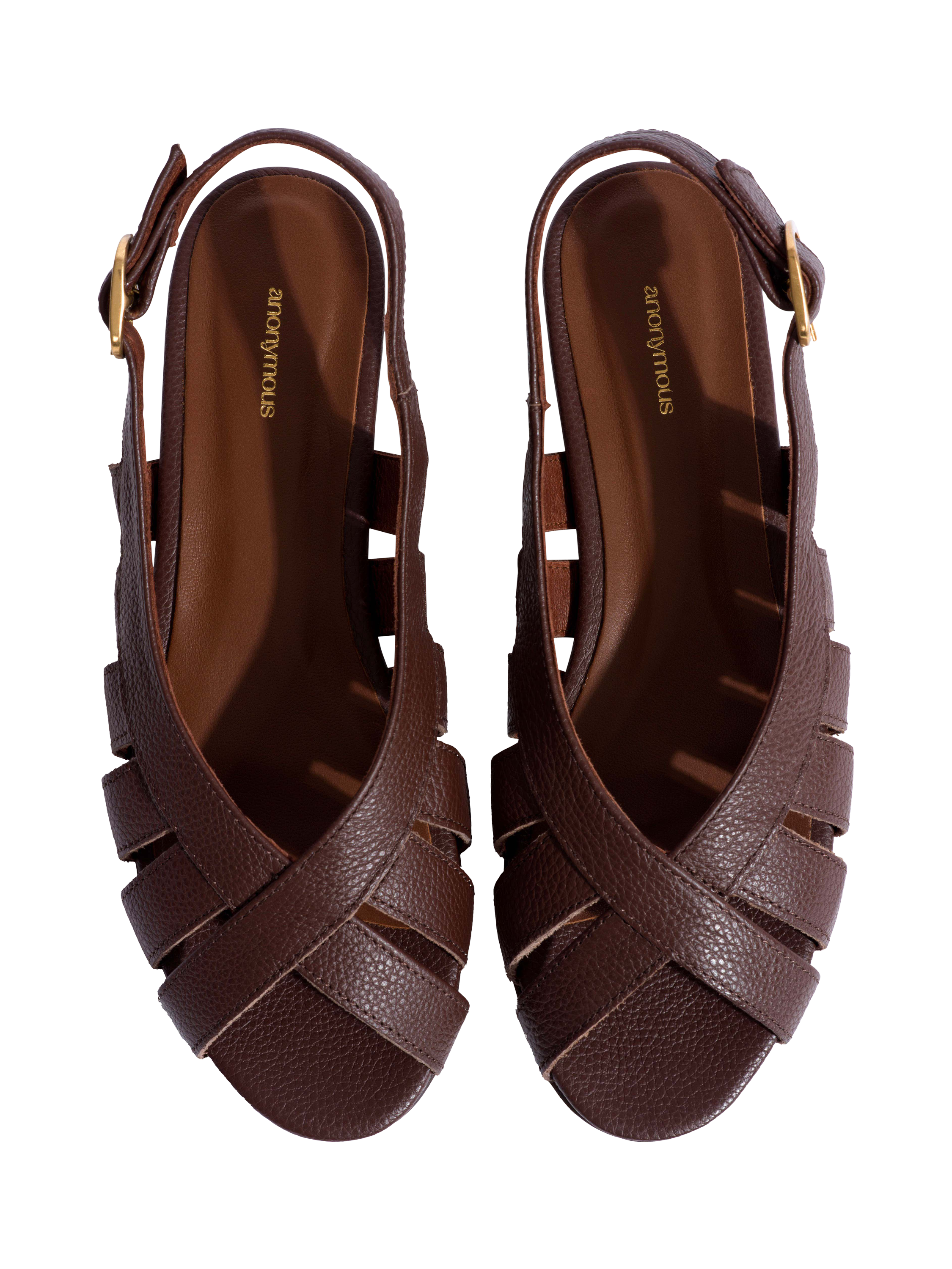 Anonymous Copenhagen Sophie 20 Leather Cage Slingback Sandals