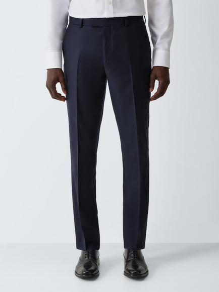 John Lewis Guabello Slim Fit Wool Suit Trousers, Navy, Navy