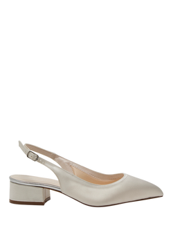 Rainbow Club Faith Low Wide Fit Wedding Slingbacks, Ivory, Ivory