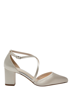 Rainbow Club Hellen Cross Strap Wedding Shoes, Ivory, Ivory