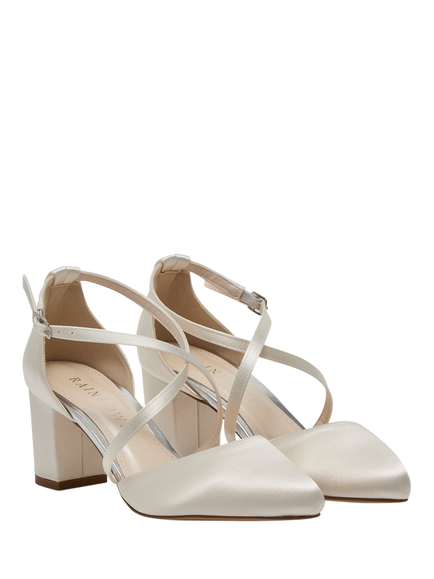 Rainbow Club Hellen Cross Strap Wedding Shoes, Ivory - view 2, Ivory