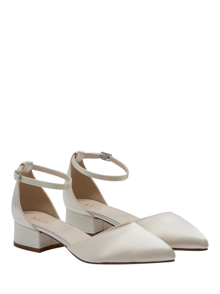 Rainbow Club Kacy II Low Heel Wedding Shoes, Ivory - view 2, Ivory